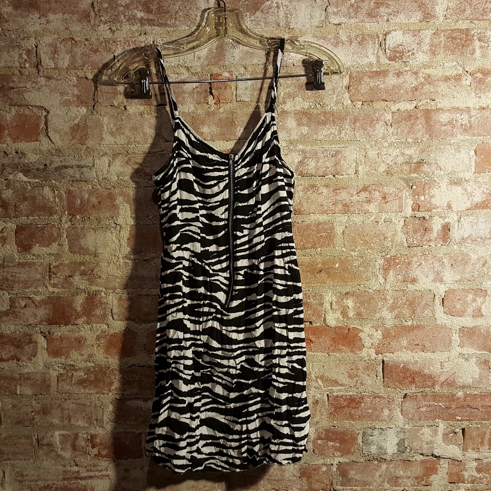 Zebra Print Mini Dress